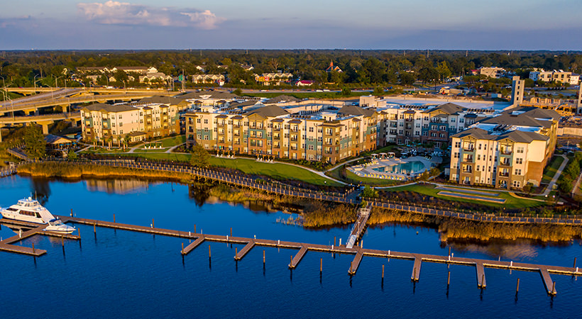 Marina on Cape Fear River located right next to Sawmill point complex